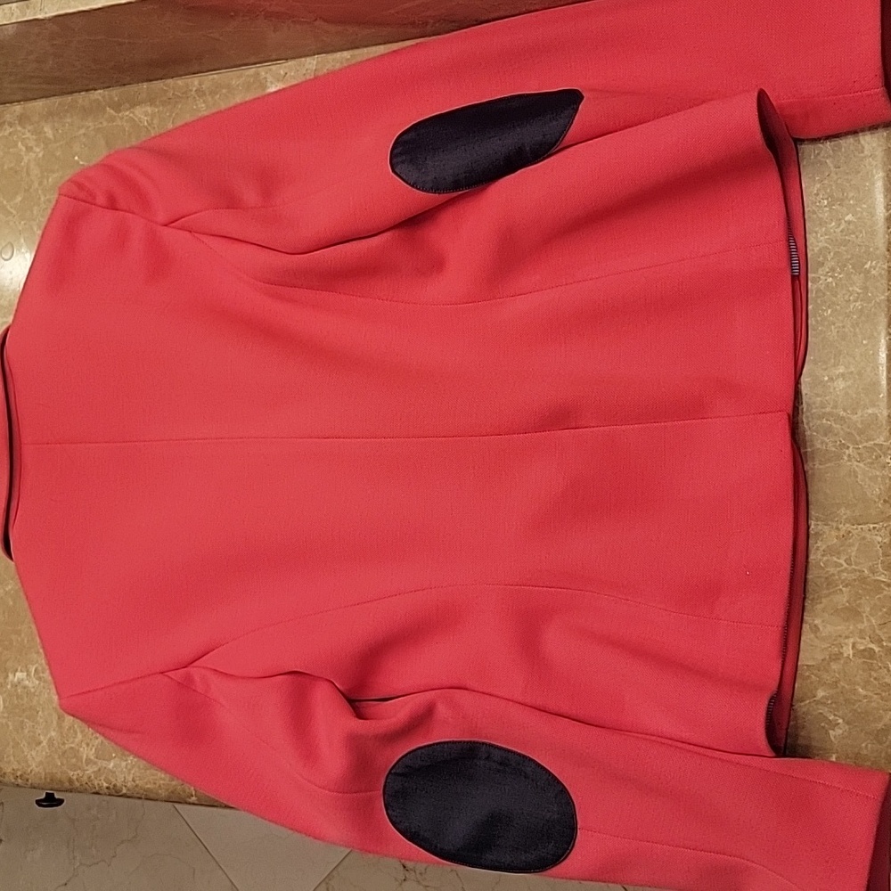 Tommy Hilfiger Coral Blazer with Navy Accents, Sz 2 - Picture 8 of 11